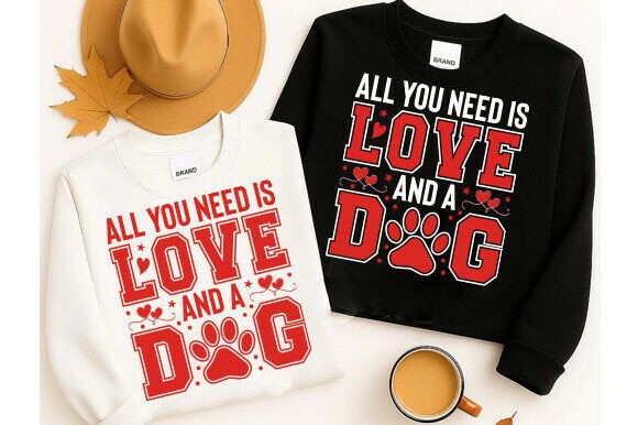 All You Need is Love and a Dog SVG