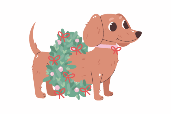 Christmas Dachshund Tree