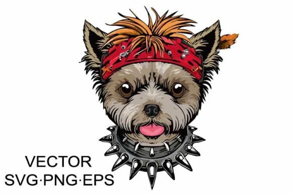 Dog Punk Style Dog SVG Vector Review