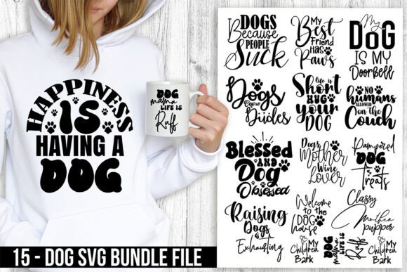 Dog SVG Bundle for Embroidery Projects