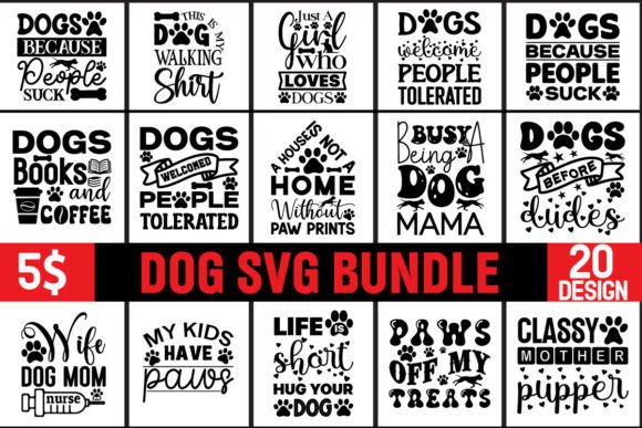 DOG SVG Bundle for Embroidery Projects