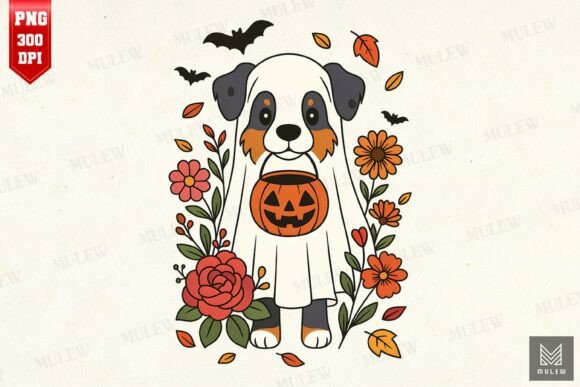 Halloween Australian Shepherd PNG Review