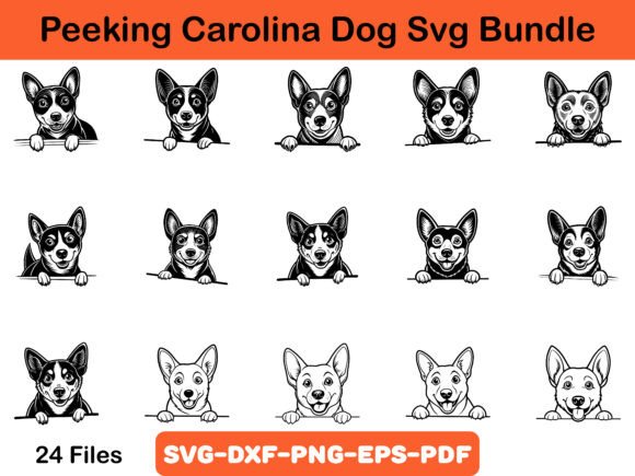 Peeking Carolina Dog Svg Bundle Review