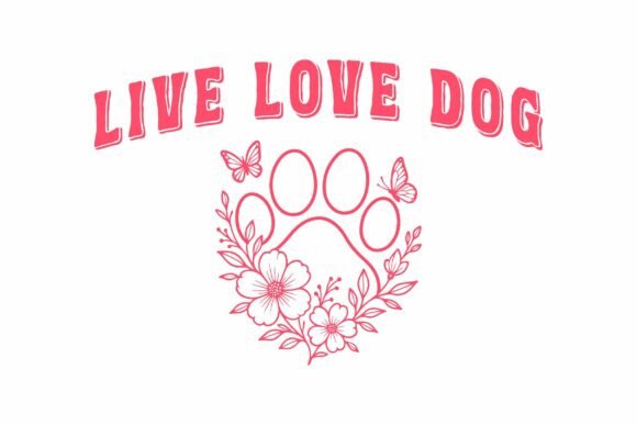 Retro Live Love Dog SVG T-shirt Design Review