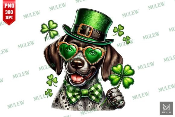 St Patrick's Day German Shorthaired PNG Review